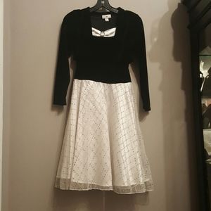 Stunning Velvet and Gold *Sparkle* ivory dress!